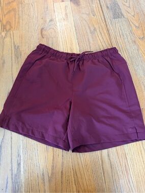 DSG men’s Athletic / swim Drawstring Shorts - cranberry red Euc medium